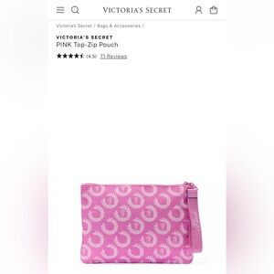 VICTORIA'S SECRET
PINK Top-Zip Pouch